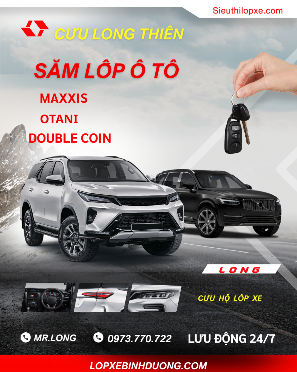 Bảng Giá Lốp Xe Ô Tô Mới Nhất Tại Bình Dương – Khuyến Mãi Hấp Dẫn 2025